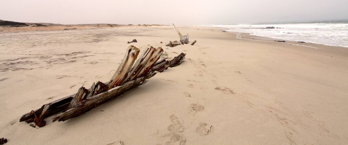 Skjelettkysten nasjonalpark fasiliteter samt kyst og sandstrand