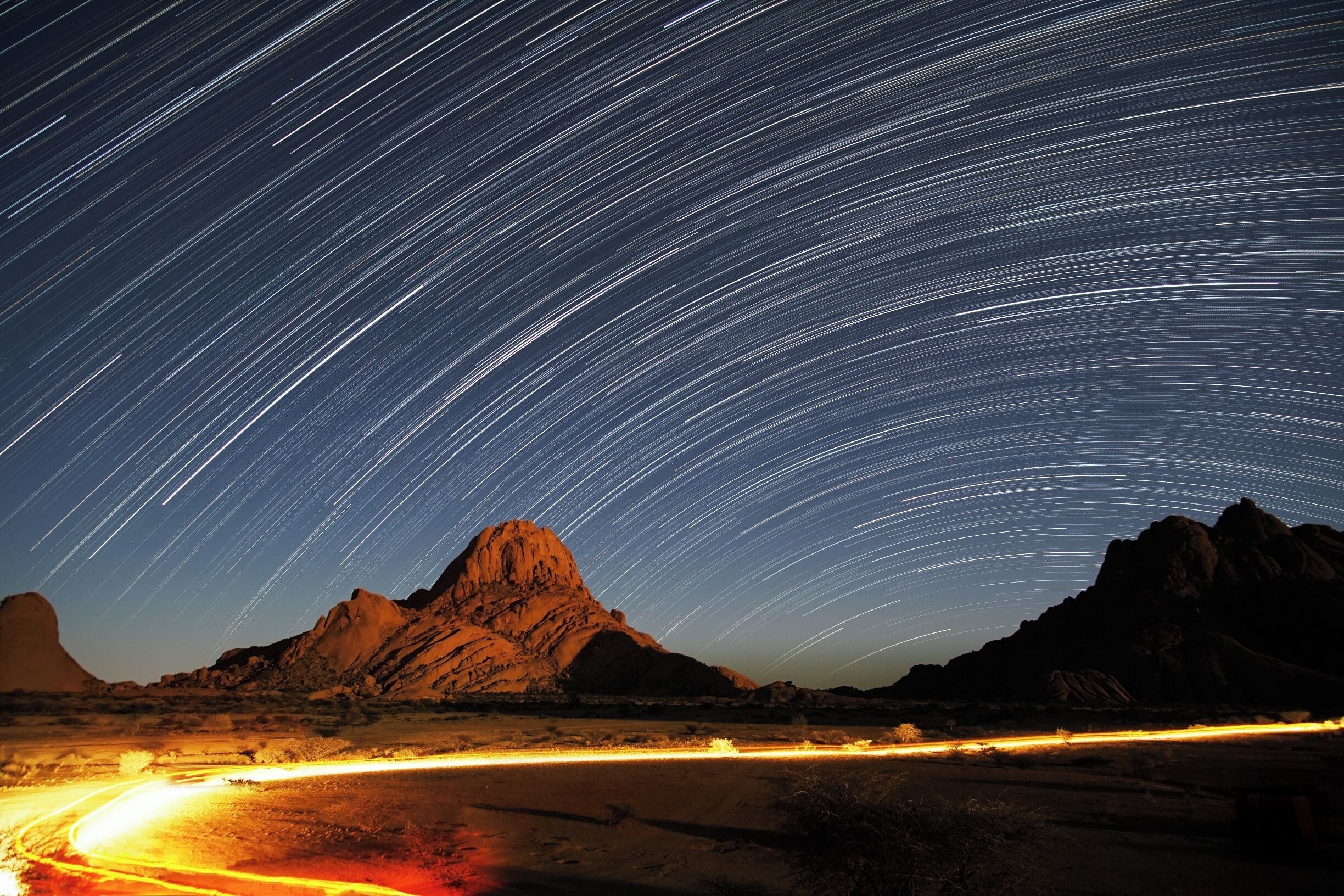 Spitzkoppe is a big rock formation in the middle of the desert. This place is really cool for astrophotography and night photography in general, given that there is no big city around. There is a camping all around the mountain, with barely anything, but that's what makes it so cool ;) The campsites are fare from each other and you feel very alone in this gorgeous scenery !
#BvAstro