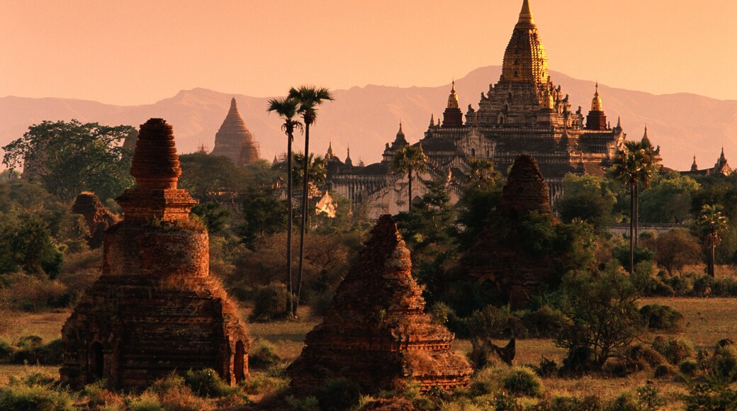 Pagoda Ruins and Ananda Temple in Myanmar