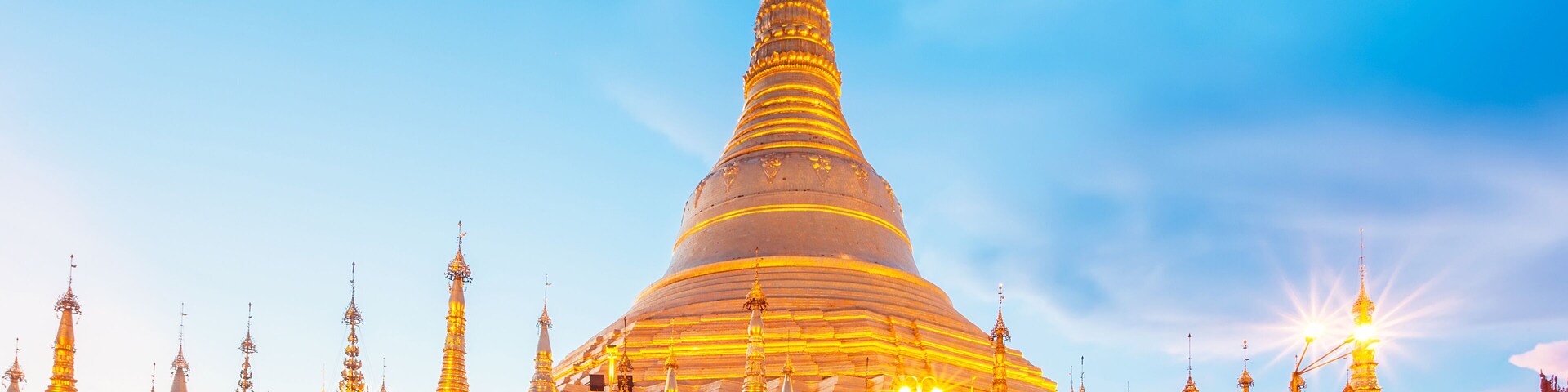 Shwedagon pagoda in Yagon, Myanmar
