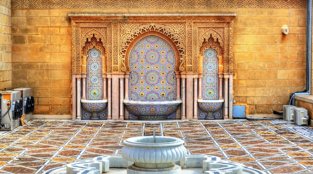 Fountain at the Mausoleum of Mohammed V in Rabat - Morocco