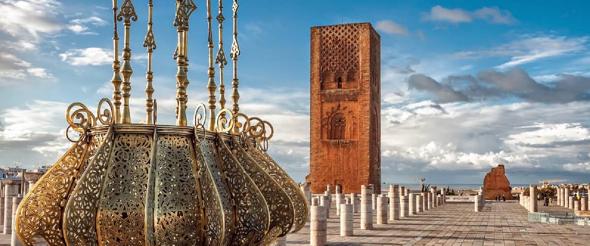 Hassan Tower which includes heritage elements and a square or plaza