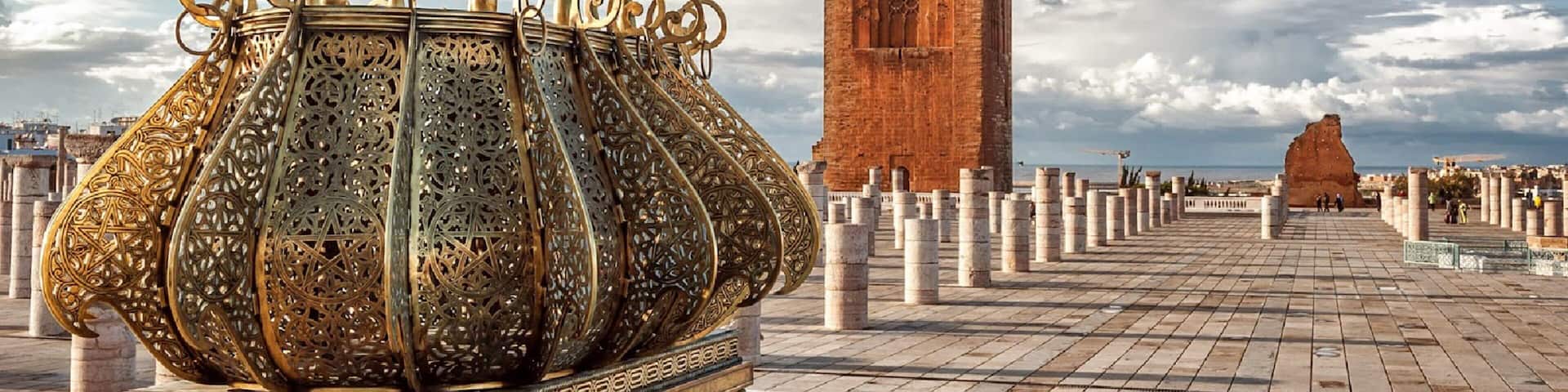 Hassan Tower which includes heritage elements and a square or plaza