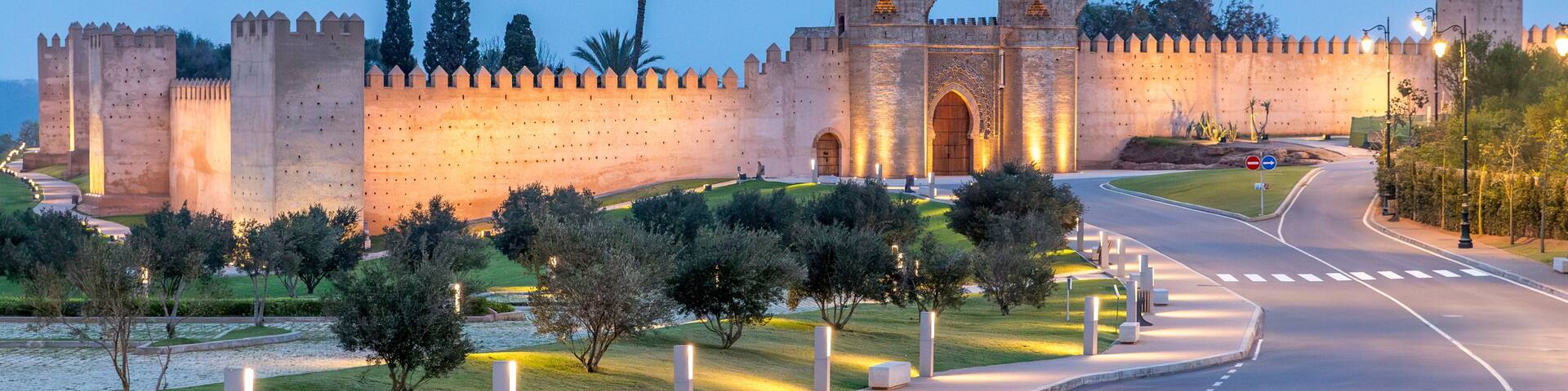 Rabat, Morocco - March 23, 2024: Chellah or Sala Colonia is a medieval fortified necropolis located in Rabat, Morocco. Rabat is the capital of Morocco