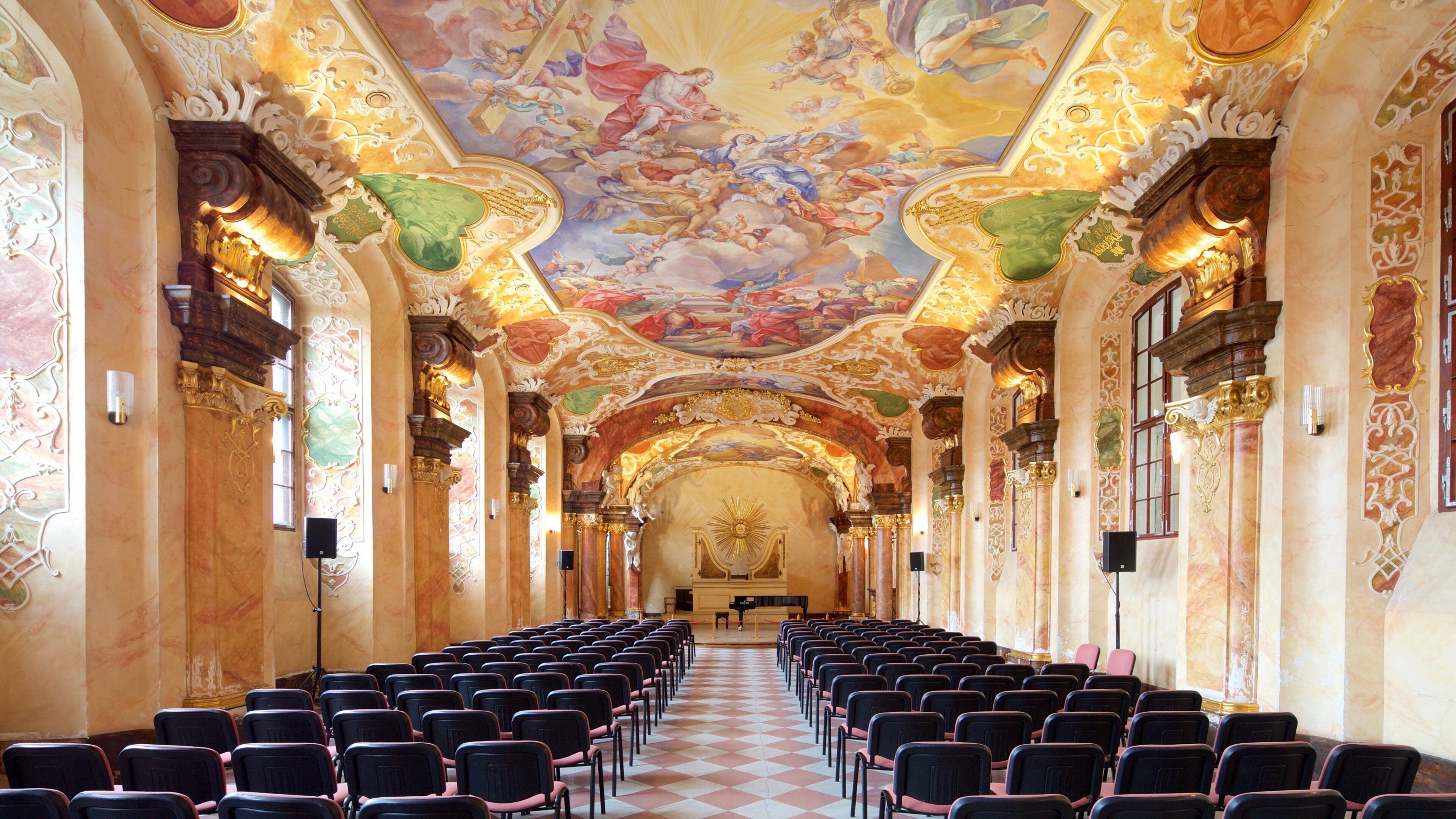 Wroclaw University showing art, heritage elements and interior views