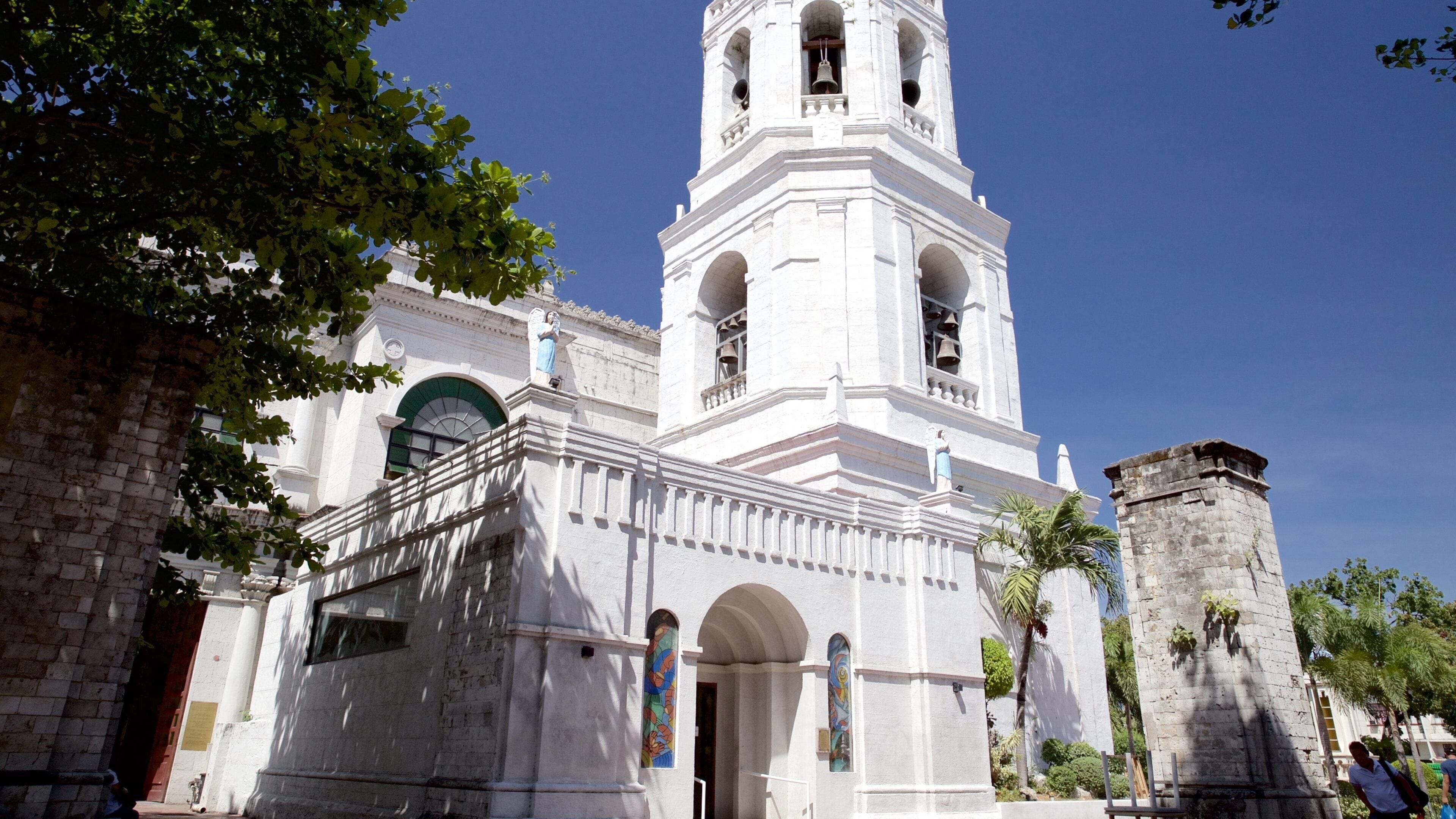 Catedral Metropolitana de Cebú que incluye una iglesia o catedral, elementos religiosos y arquitectura patrimonial
