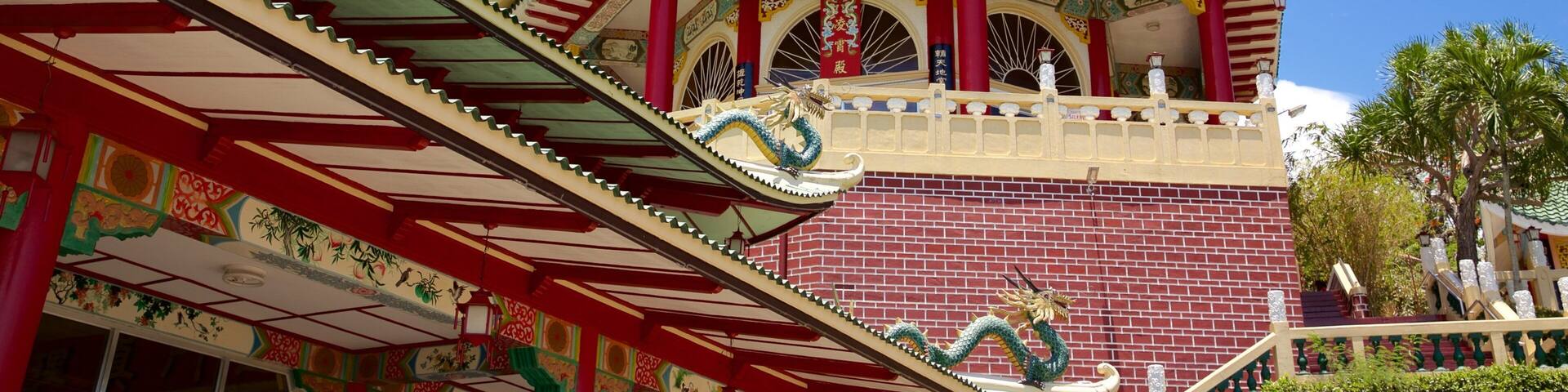 Philippines Taoist Temple showing religious elements and a temple or place of worship