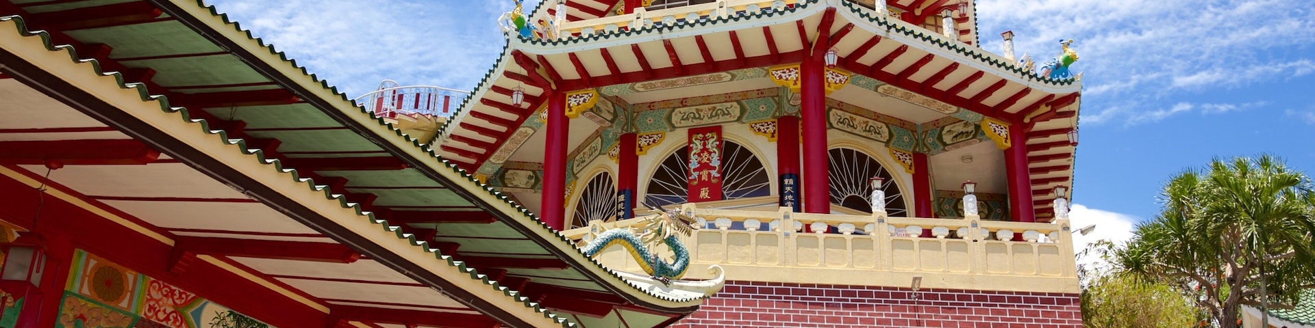 Philippines Taoist Temple showing religious elements and a temple or place of worship