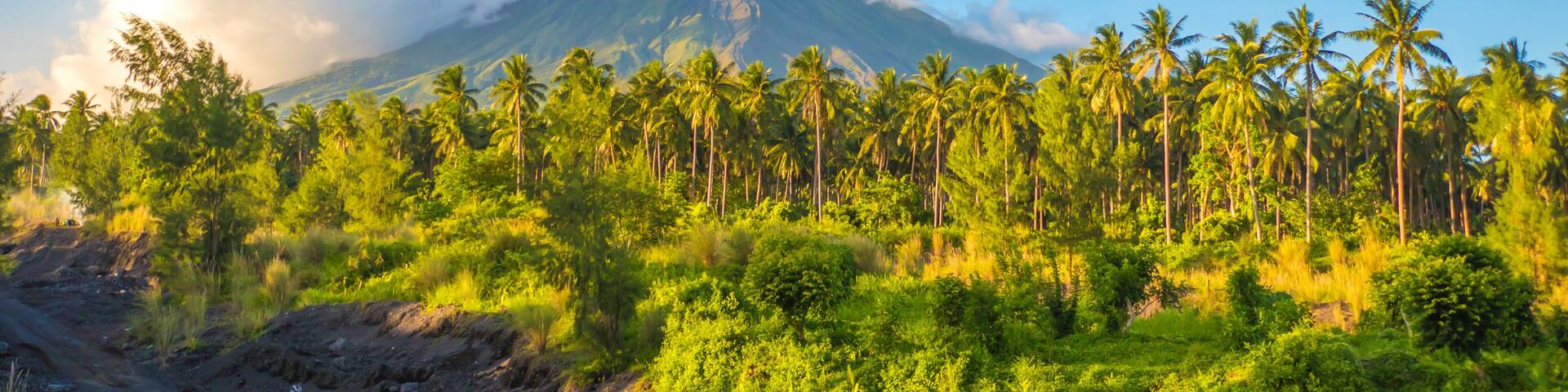 Mayon Volcano is an active stratovolcano in the province of Albay in Bicol Region, on the island of Luzon in the Philippines. Renowned as the perfect cone because of its symmetric conical shape.