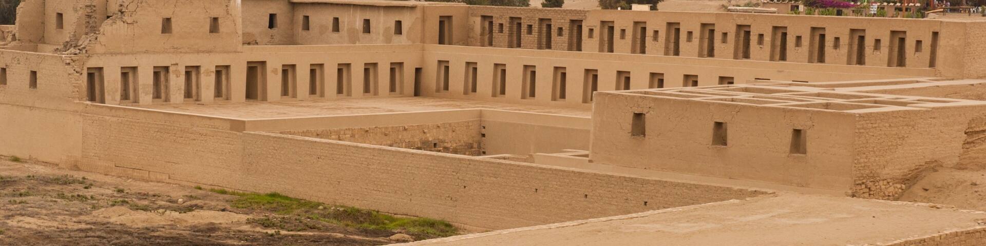 Pachacamac Ruins showing heritage elements, a ruin and tranquil scenes