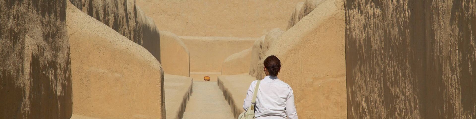 Chan Chan featuring heritage elements, building ruins and hiking or walking