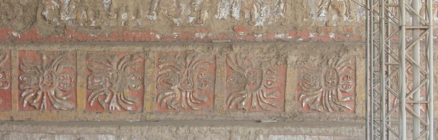 These friezes once covered the entirety of these huge temples and must have been stunning. Amazing to think they have been buried under sand for centuries. There is a huge hole in the side where the Spanish took the treasures out from inside. Many people never explore much beyond Machu Pichu...Peru's history is so much richer than this.