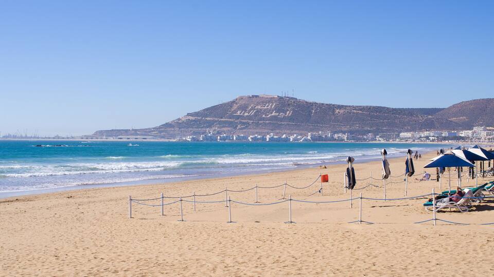 Beach of Agadir, Morocco