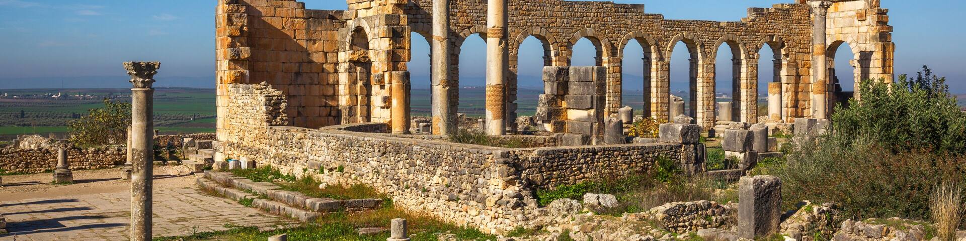 View of the Basilica, Volubilis, Morocco