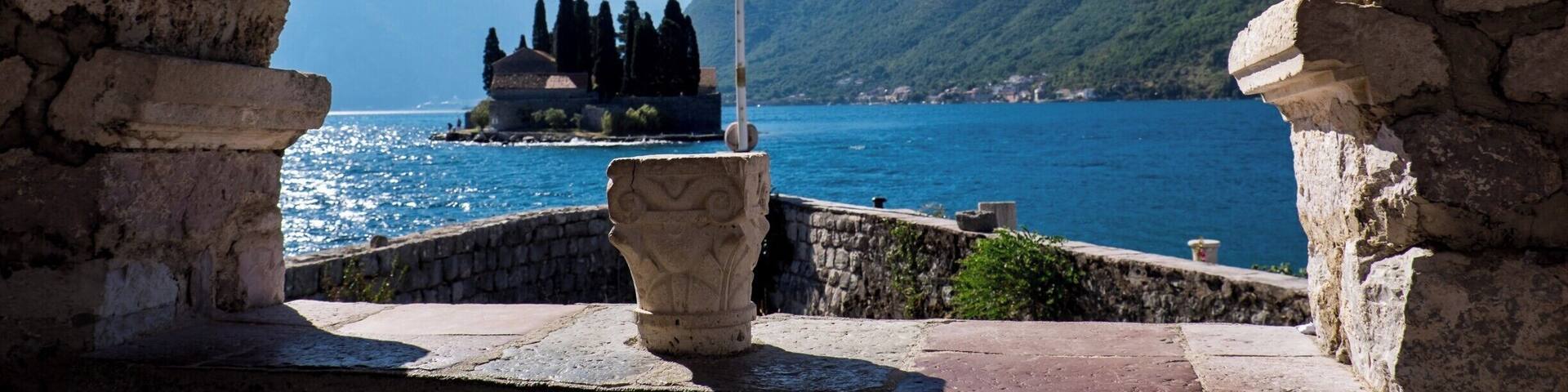 Our Lady of the Rocks is one of the two islets off the coast of Perast in Bay of Kotor, Montenegro (the other being Sveti Đorđe Island). The largest building on the islet is the Roman Catholic Church of Our Lady of the Rocks. The first known church was built on the islet in 1452 but It was taken over by Roman Catholics. In 1632 the present Church of Our Lady of the Rocks was built.