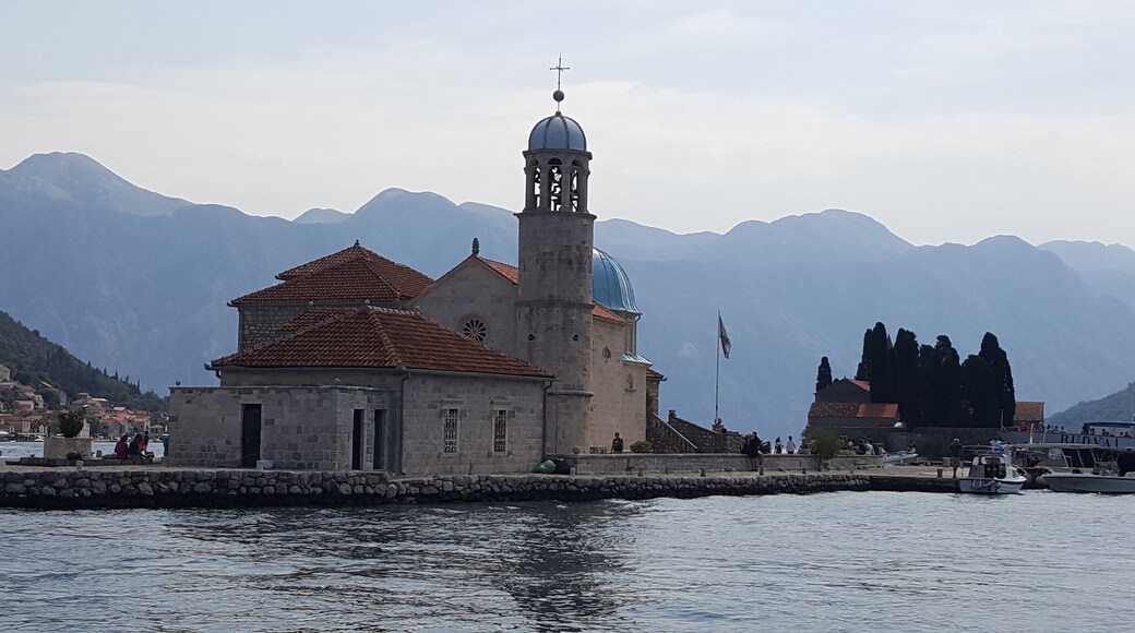 This church is located on a human-made island located in the Bay of Kotor. It is said that the church was built after a fisherman found an image of Mother Mary on a stone.
-2018
