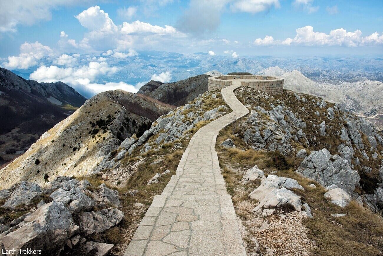 Mount Lovcen is one of the highest peaks in Montenegro. The National Park can be visited as a quick trip from Kotor. Along the way, the views over the Bay of Kotor are phenomenal, as you climb higher and higher into the mountains. It's best to visit Lovcen on a clear day so you have the best view.

Read more: http://www.earthtrekkers.com/2-days-in-montenegro-kotor-itinerary/