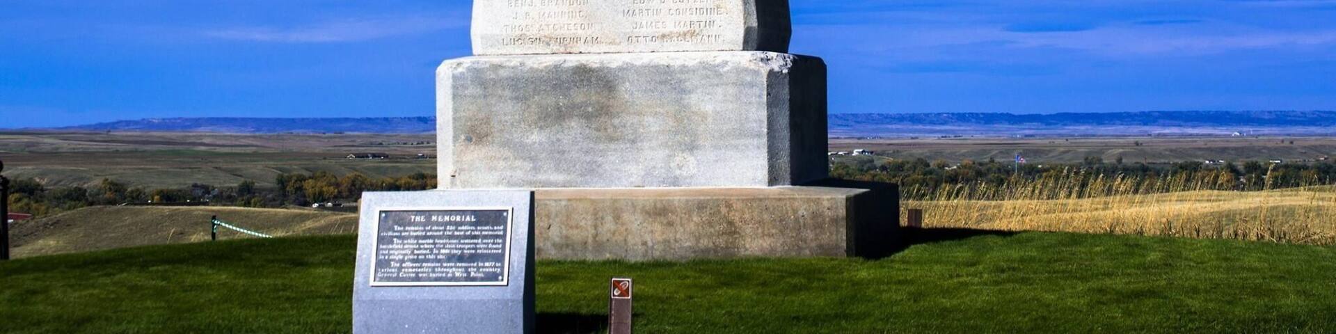 In 1881, a granite memorial was erected on Last Stand Hill by the War Department. Custer's Last Stand