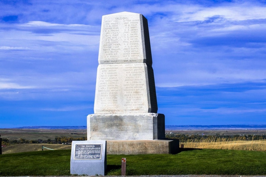 In 1881, a granite memorial was erected on Last Stand Hill by the War Department. Custer's Last Stand