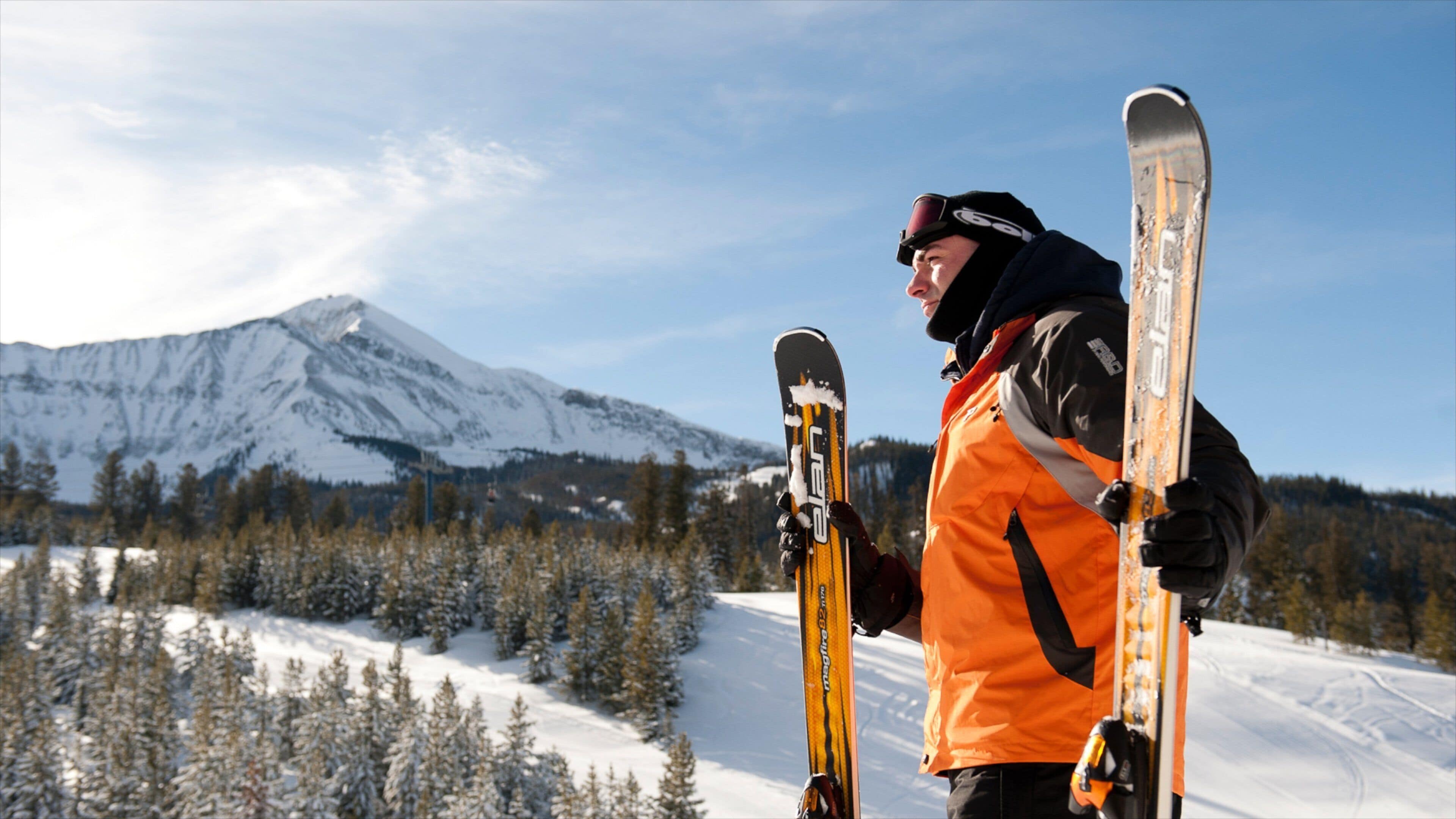 ビッグ スカイ リゾート 表示 スキー, 山々 と 雪