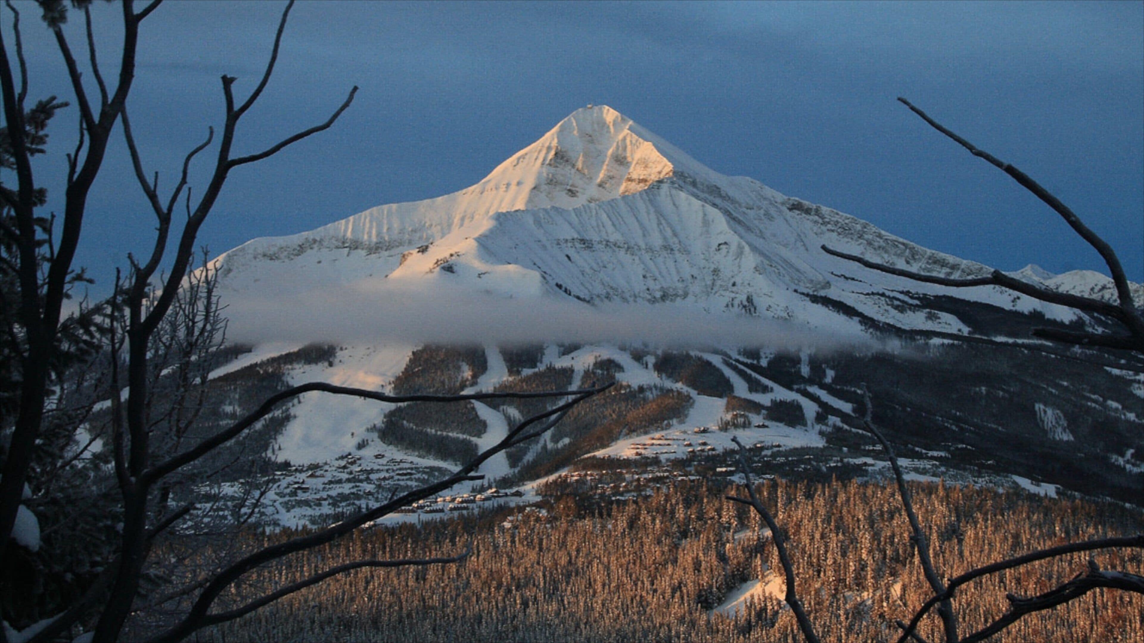 Big Sky Resort showing snow, mountains and landscape views