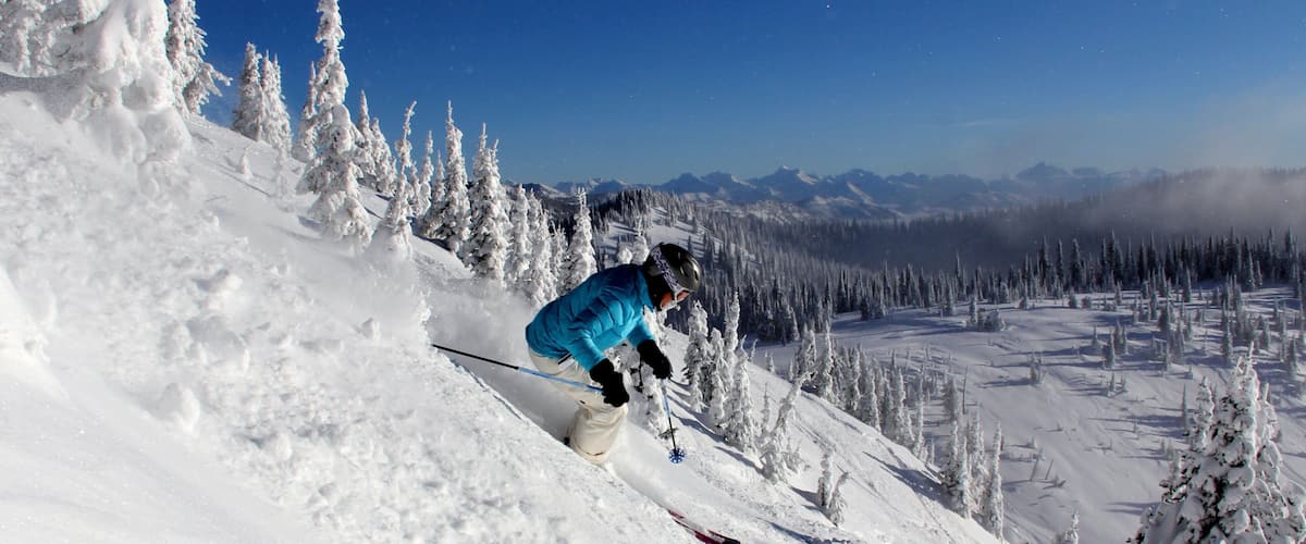 Whitefish Mountain Ski Resort which includes snow and snow skiing