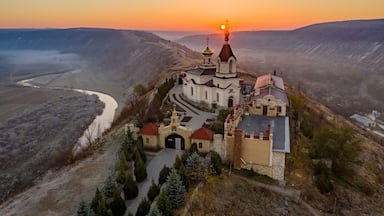 Sunrise at Old Orhei Monastery in Moldova Republic