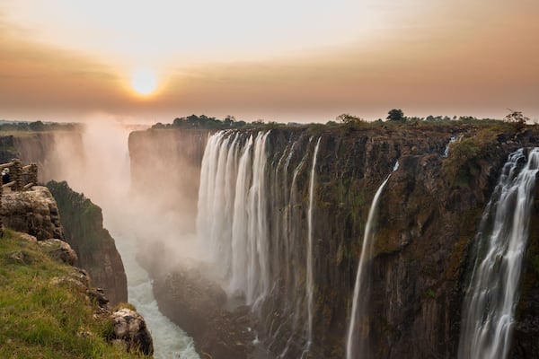 Victoria Falls sunset