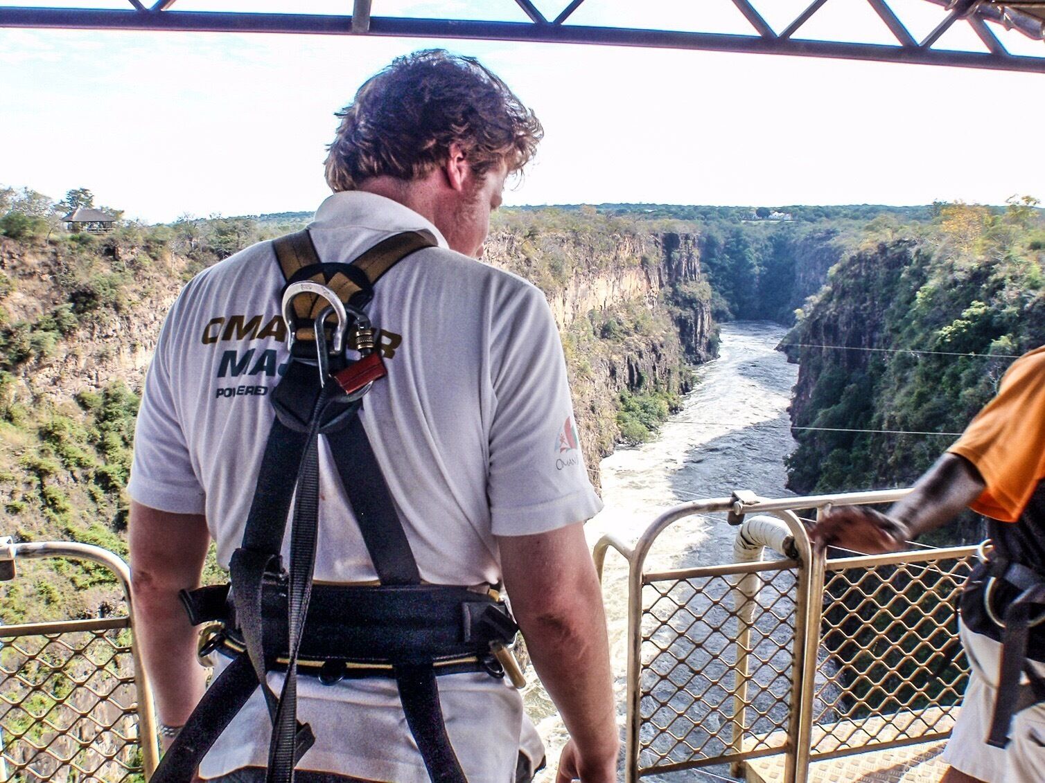 Getting ready for my first ever #bungy jump off Victoria Falls Bridge, #Zimbabwe 🇿🇼
#LifeAtExpedia