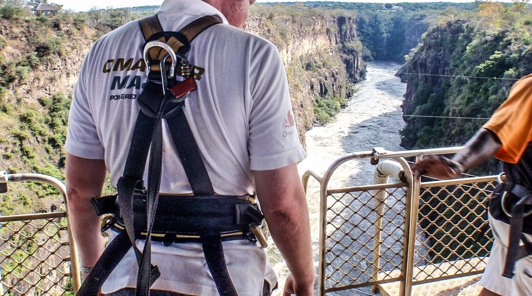 Getting ready for my first ever #bungy jump off Victoria Falls Bridge, #Zimbabwe 🇿🇼
#LifeAtExpedia