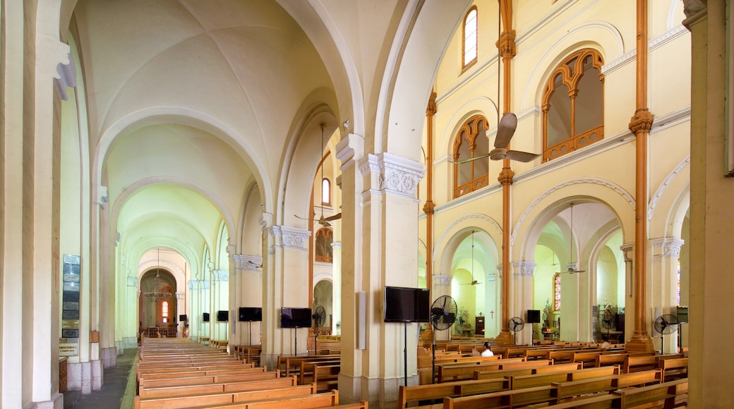 Saigon Notre-Dame Basilica which includes a church or cathedral and interior views