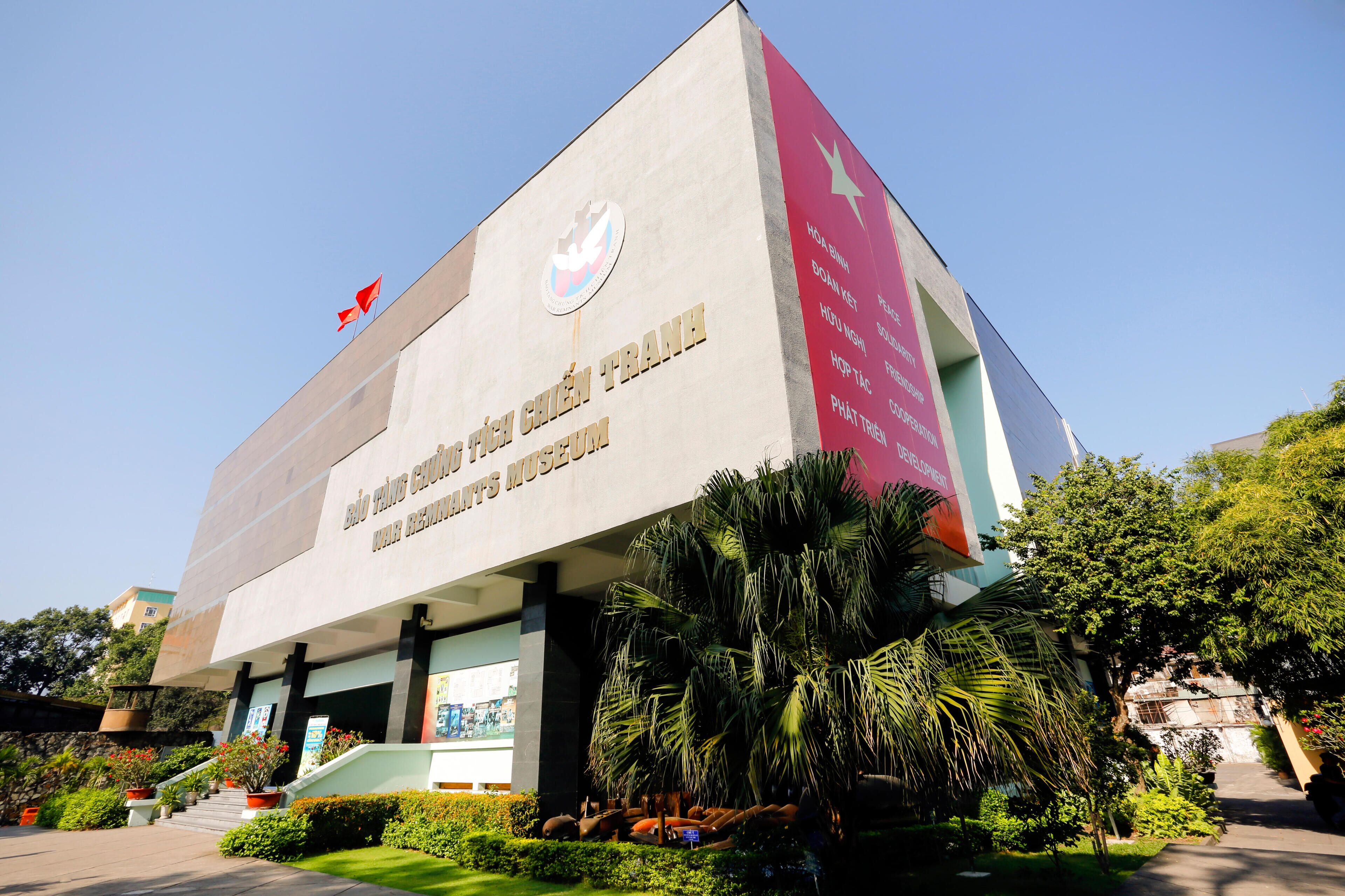 Ho Chi Minh City, Vietnam - January 19, 2016: The War Remnants Museum is a war museum in District 3, Ho Chi Minh City, Vietnam.