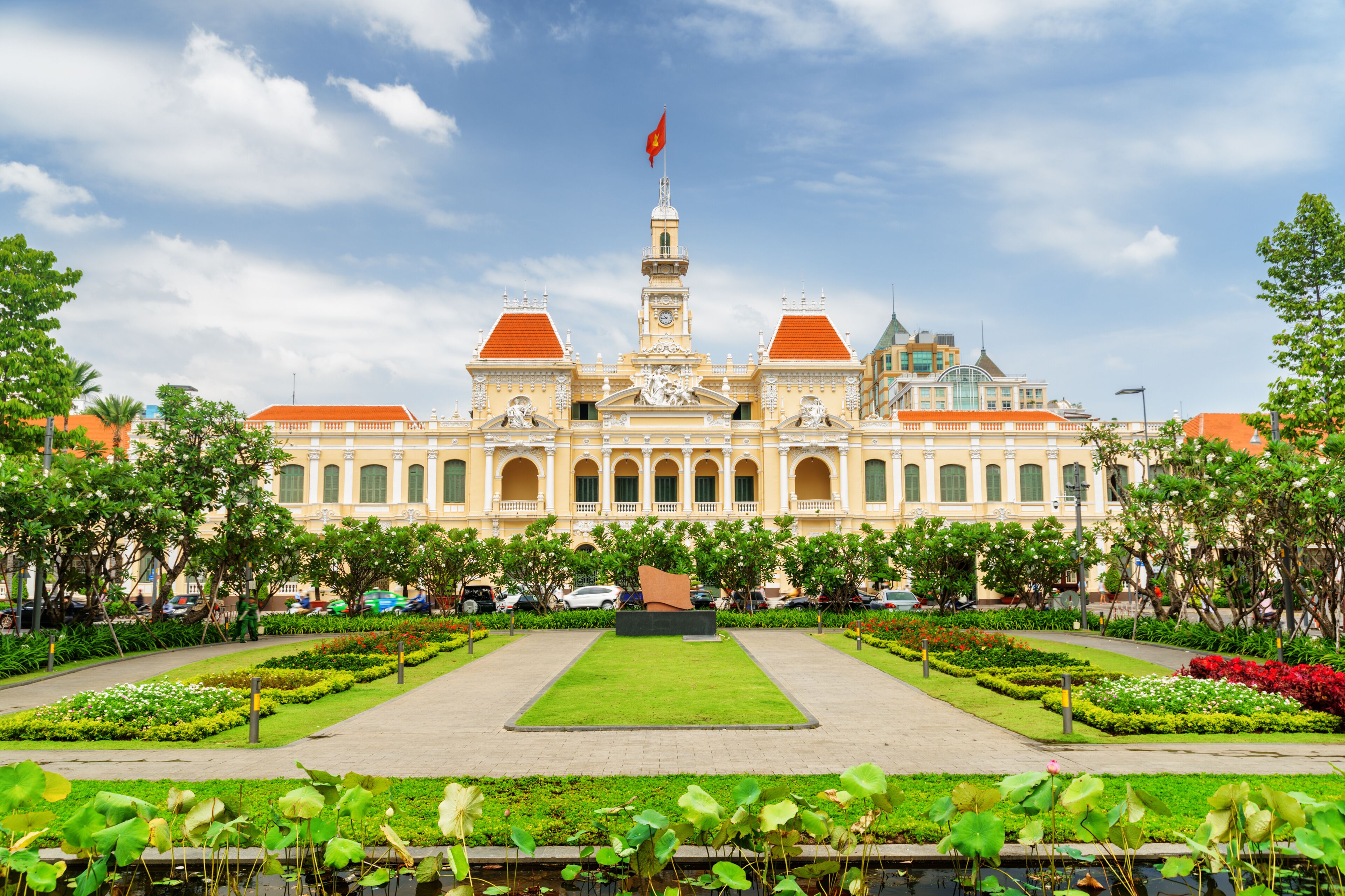 Scenic view of the Ho Chi Minh City Hall, Vietnam