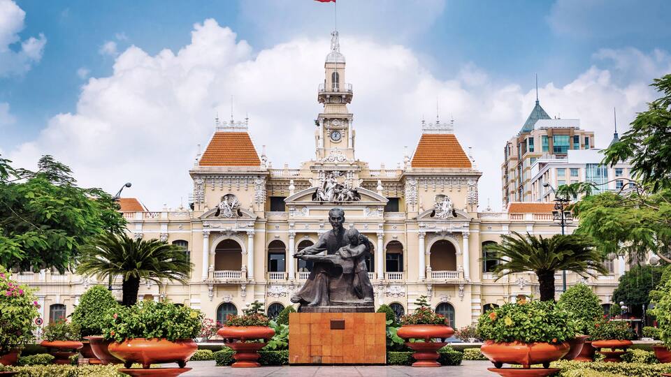 Ho Chi Minh City Hall in Ho Chi Minh City aka Saigon, Vietnam.