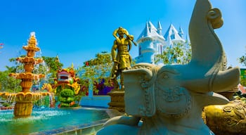 A buddhism statues at Suoi Tien park in Ho Chi Minh Vietnam handheld