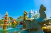 A buddhism statues at Suoi Tien park in Ho Chi Minh Vietnam handheld