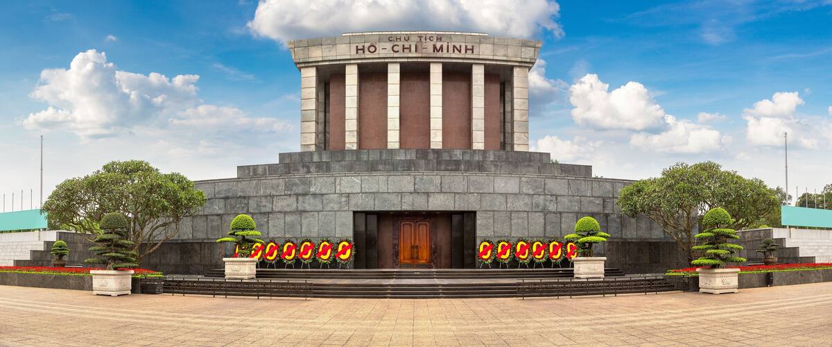 Ho Chi Minh Mausoleum in Hanoi, Vietnam