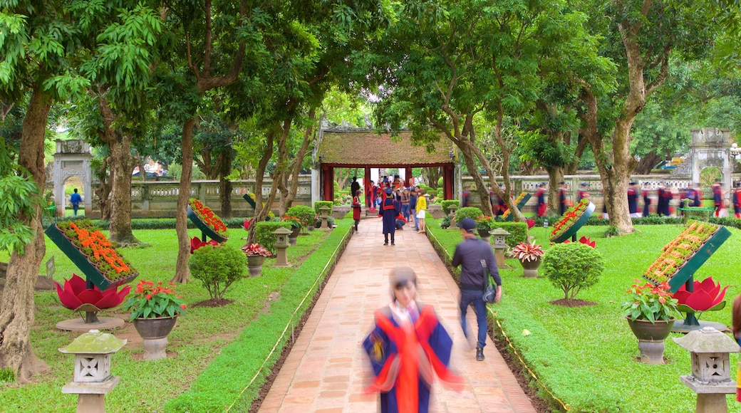 Litteraturens tempel som viser hage