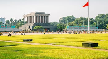 Ho Chi Minh Mausoleum and Ba Dinh square in Hanoi, Vietnam