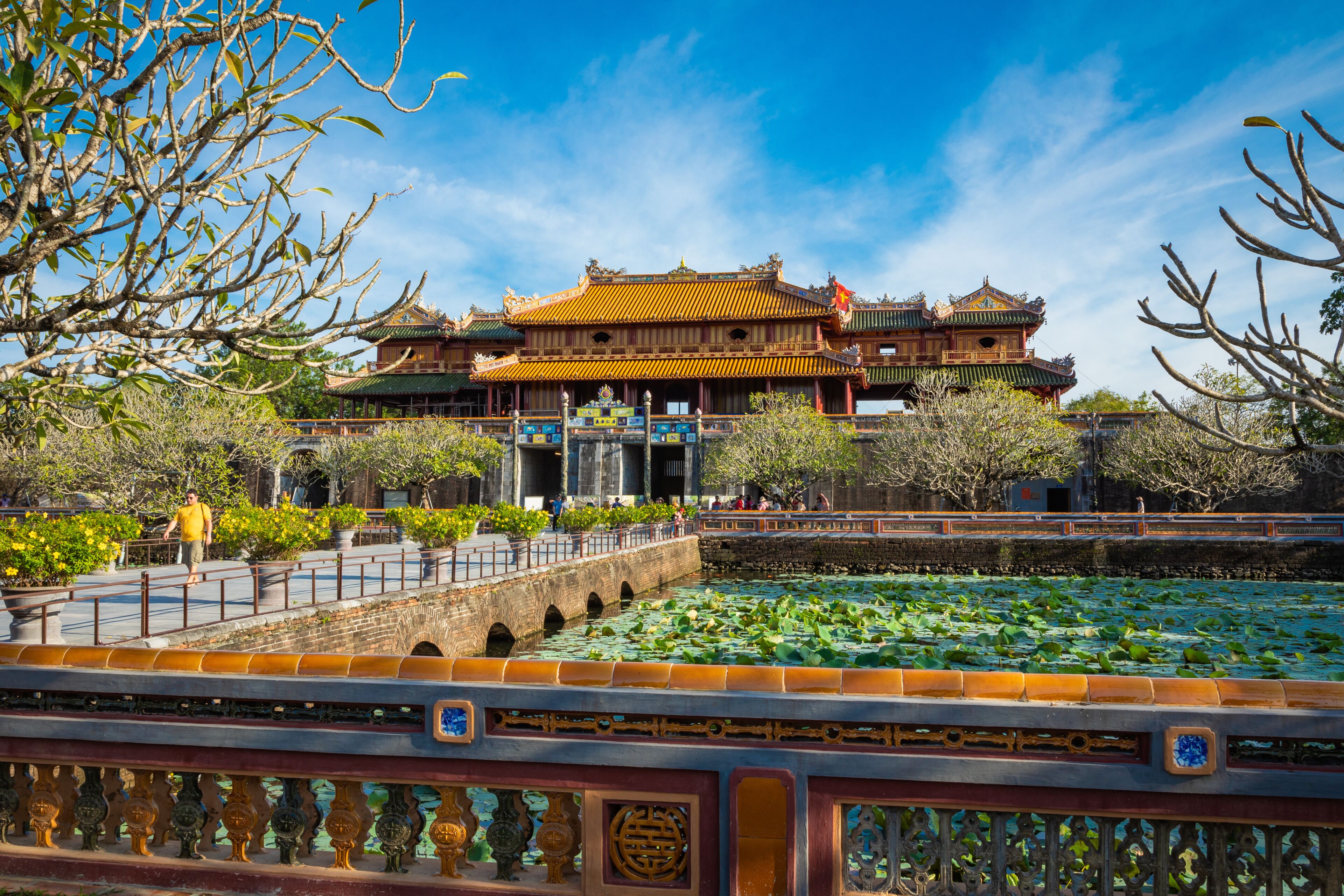 Imperial Royal Palace of Nguyen dynasty in Hue, Vietnam. Unesco World Heritage Site.