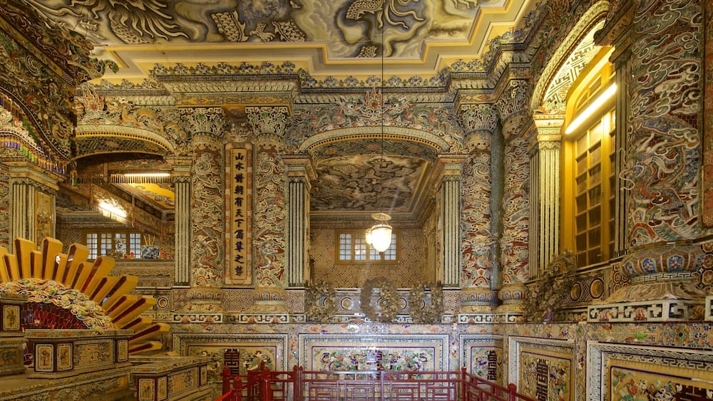 Tomb of Khai Dinh featuring interior views, a temple or place of worship and heritage architecture