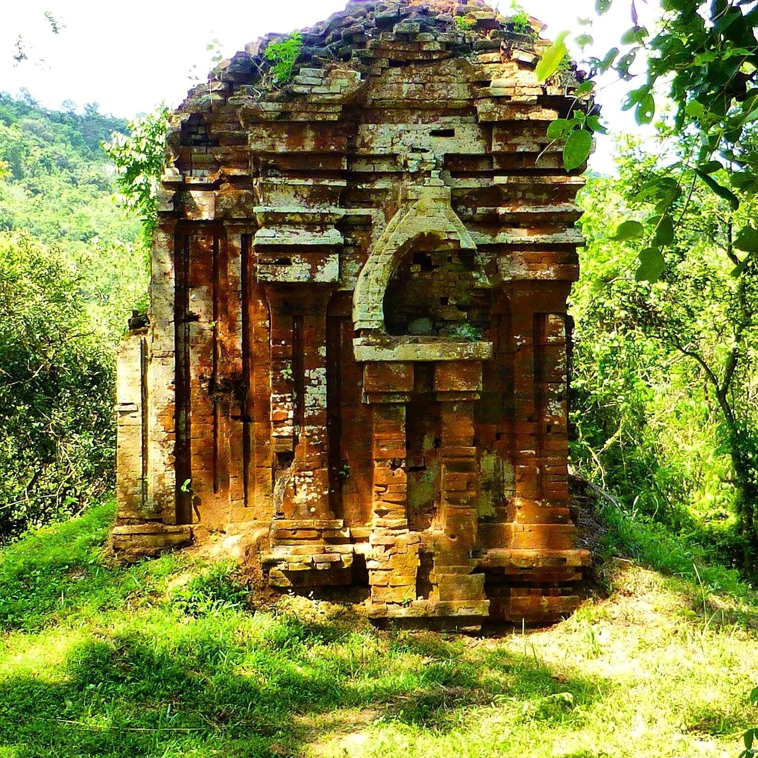 Ruins from a forgotten past called My Son Ruins. Pronounced (Me Sun) also a Unesco world heritage sight.