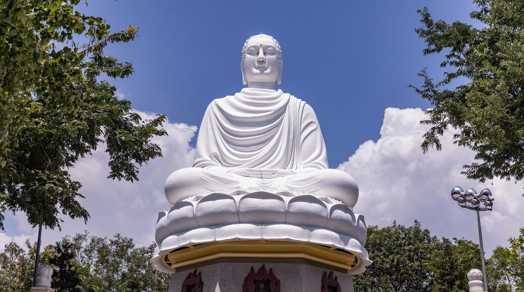 White Buddha Statue at Long Son Pagoda in Nha Trang, Vietnam