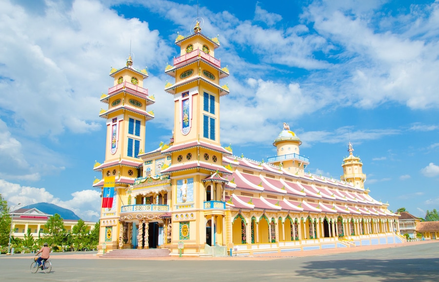 Cao Dai Temple in Tay Ninh province, near ho chi minh city, Viet