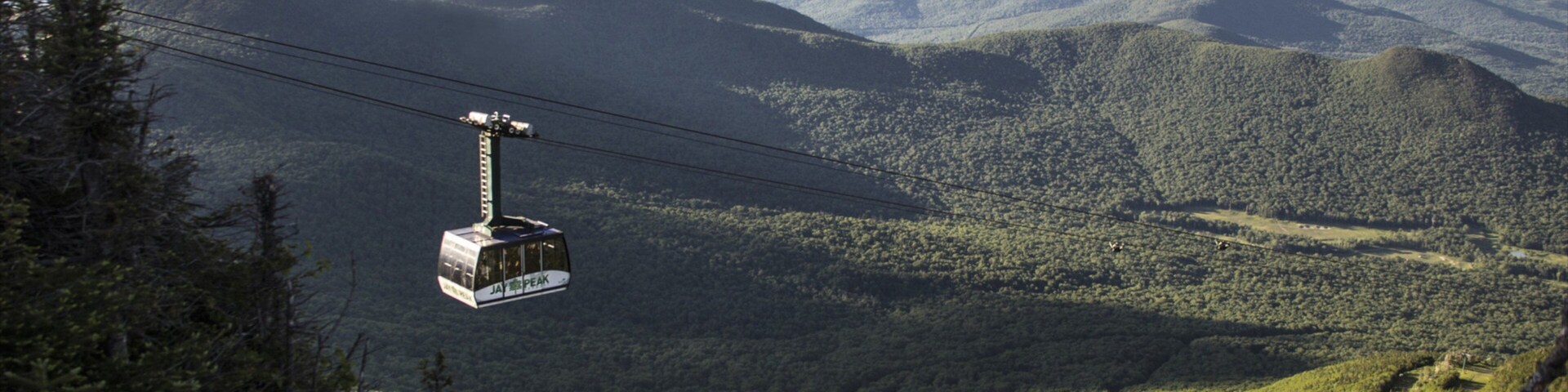 Um teleférico em Jay Peak.