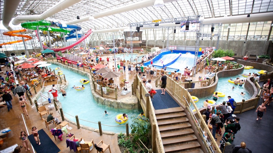 Jay Peak Ski Resort featuring rides, a pool and interior views