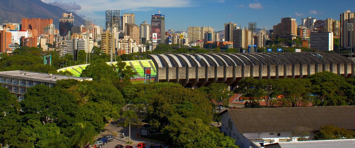 Central University of Venezuela showing a city and skyline