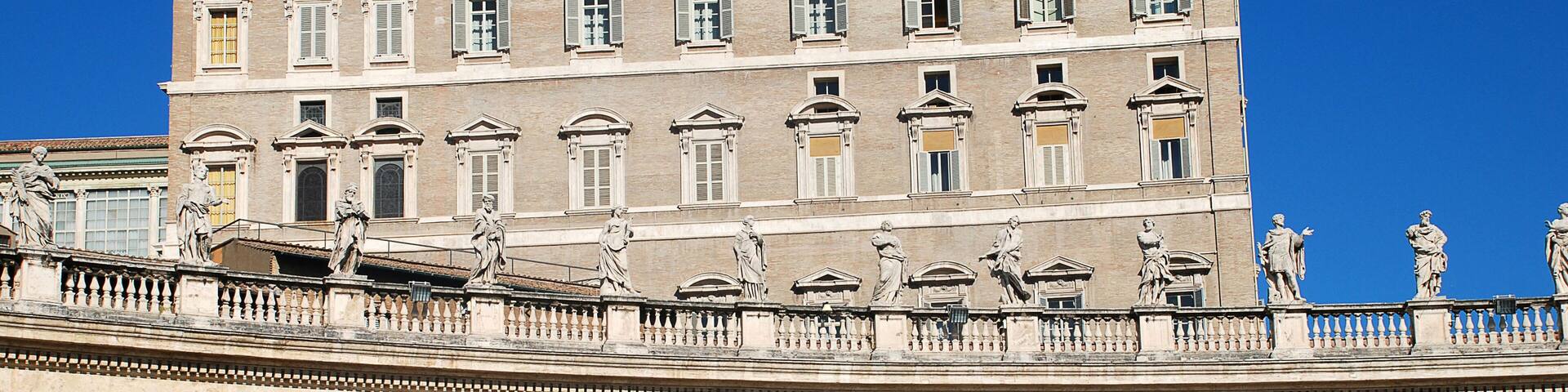 The Apostolic Palace (Palazzo Apostolico), the official residence of the Pope