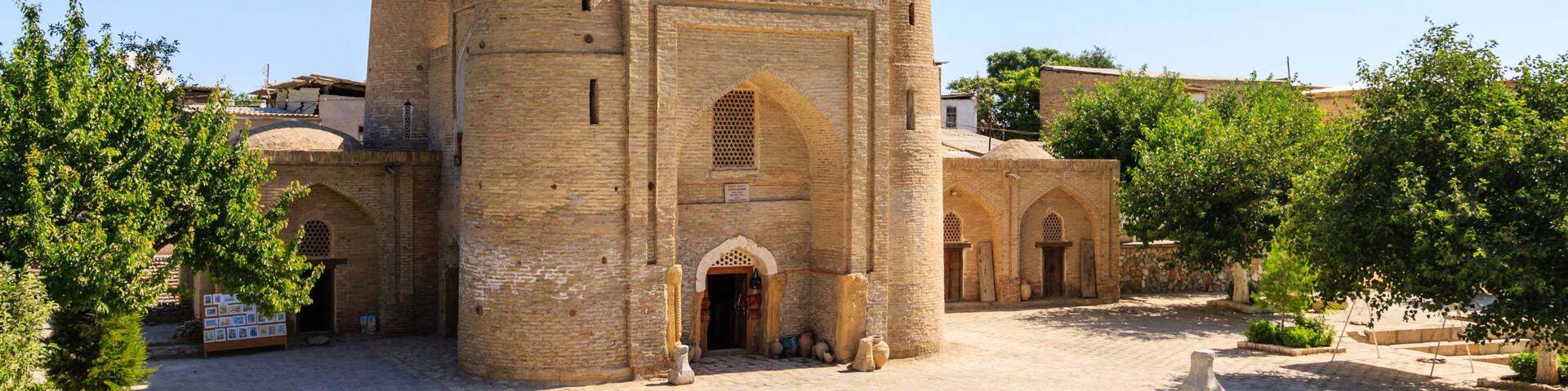 Chor-Minor Madrassah, Bukhara, Uzbekistan. UNESCO world Heritage