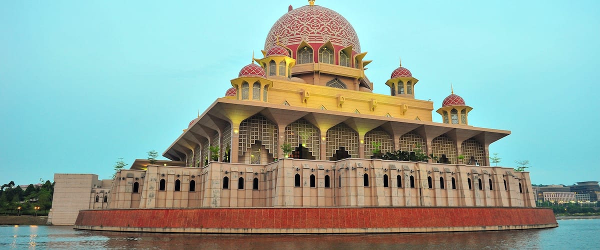 Putra Mosque which includes heritage architecture and a mosque